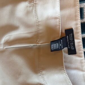 White House Black Market Cream Trousers
